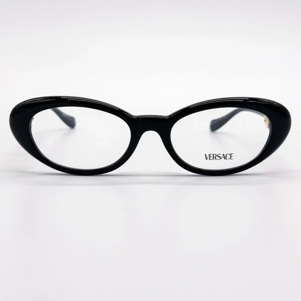NEW VERSACE EYEGLASSES VE3381U GB1 BLACK WOMEN EYEWEAR